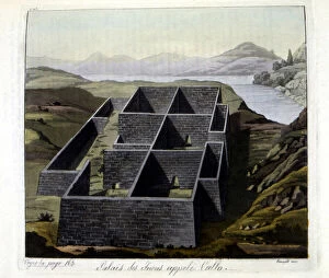 Palace of the Incas called Callo - in ' The Old and Modern Costume' by Jules Ferrario, 1819 - 1820
