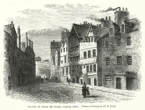 Castle Hill Gallery: Palace of Mary of Guise, Castle Hill (engraving)