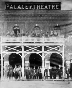 Palace Theatre, 15th & Blake Streets, c.1880-90 (b/w photo) Palace Theatre, 15th & Blake Streets, c.1880-90 (b/w photo)
