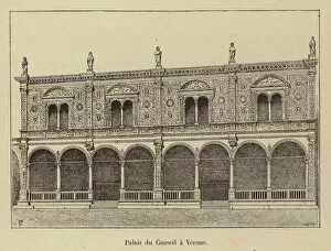 Palais du Conseil a Verone (engraving)