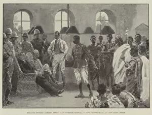 Cape Coast Collection: Palaver between Ashanti Envoys and Governor Maxwell in the Billiard-Room at Cape Coast Castle
