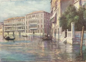 Palazzi Foscari and Giustiniani (colour litho) Palazzi Foscari and Giustiniani (colour litho)