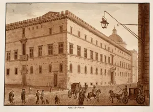 Palazzo di Venezia, 1833 (etching with brown wash) Palazzo di Venezia, 1833 (etching with brown wash)