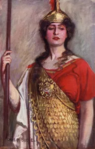 Pallas Athene, Miss Constance Collier (colour litho) Pallas Athene, Miss Constance Collier (colour litho)