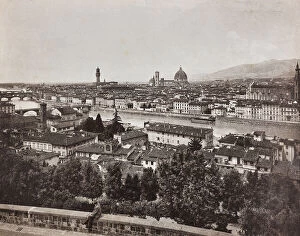 Panoramic View Gallery: Panorama of Florence photographed near Piazzale Michelangelo, Florence, Italy, 1900-1910