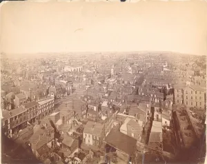 Panorama of Philadelphia from Sparks shot tower, Northwest view Panorama of Philadelphia from Sparks shot tower, Northwest view