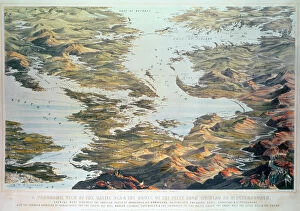 Panoramic view of the Baltic Sea and the Route of the Fleet from Spithead to St. Petersburg