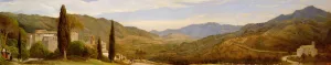 Panoramic View near Rome (oil on paper) (see also 358271) Panoramic View near Rome (oil on paper) (see also 358271)