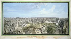 Panoramic View of Paris Towards the North, 1786 (w/c on paper) Panoramic View of Paris Towards the North, 1786 (w/c on paper)