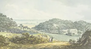 Panoramic after view, from the Red Book for Antony House, c.1812 (w/c on paper) Panoramic after view, from the Red Book for Antony House, c.1812 (w/c on paper)