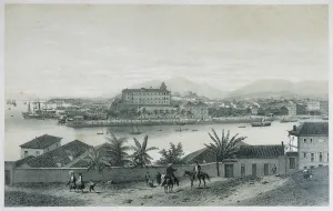 Nine panoramic views of Rio de Janeiro: Da Ilha das Cobras, 1862 (litho) Nine panoramic views of Rio de Janeiro: Da Ilha das Cobras, 1862 (litho)