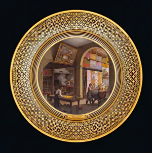 Papiers Peints, Laboratoire, Magasin, c.1820-35 (porcelain) Papiers Peints, Laboratoire, Magasin, c.1820-35 (porcelain)