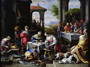 Parable of Lazarus and the Rich Man (oil on copper) Parable of Lazarus and the Rich Man (oil on copper)
