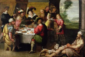 The Parable of the Rich Man and Lazarus (oil on canvas) The Parable of the Rich Man and Lazarus (oil on canvas)