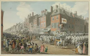 Parade of the Victuallers, Philadelphia, 1821 (w/c on paper) Parade of the Victuallers, Philadelphia, 1821 (w/c on paper)