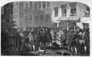 Paris IV arrondissement - La rue Quincampoix en 1720 a l' Paris IV arrondissement - La rue Quincampoix en 1720 a l'