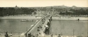 Paris, Panorama de la Place de la Concorde, Concorde Place, Panorama (b/w photo) Paris, Panorama de la Place de la Concorde, Concorde Place, Panorama (b/w photo)