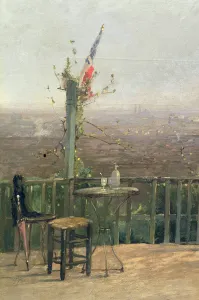 Paris seen from the heights of Montmartre (oil on canvas) (detail) (see also 164310 Paris seen from the heights of Montmartre (oil on canvas) (detail) (see also 164310