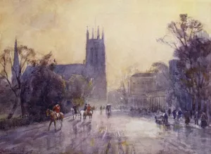 The Parish Church and Pump-Room, Leamington (colour litho) The Parish Church and Pump-Room, Leamington (colour litho)