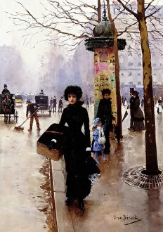 Personal Accessory Collection: A Parisian; Une Parisienne, (oil on canvas)