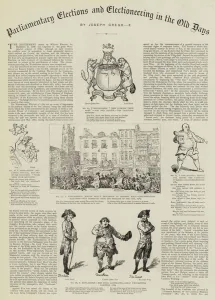 Parliamentary Elections and Electioneering in the Old Days (engraving) Parliamentary Elections and Electioneering in the Old Days (engraving)