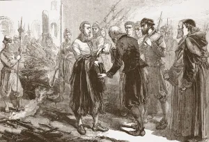 St Andrews Gallery: Parting of Patrick Hamilton from his friends at the stake