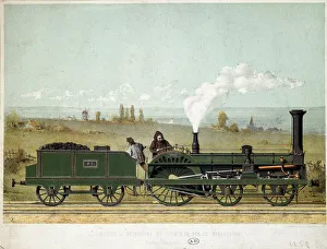 Passenger locomotive of the Strasbourg Railway (Crampton system), 1852 Passenger locomotive of the Strasbourg Railway (Crampton system), 1852