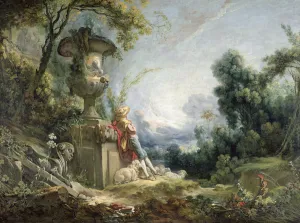 Pastoral Scene, or Young Shepherd in a Landscape (oil on canvas) Pastoral Scene, or Young Shepherd in a Landscape (oil on canvas)
