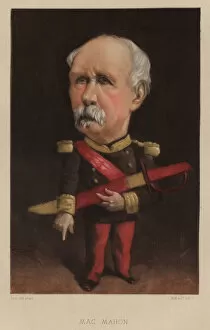 Patrice de MacMahon, Duke of Magenta, French general and statesman (colour litho)
