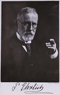 Immunology Gallery: Paul Ehrlich, German doctor and scientist (b / w photo)