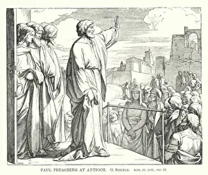 Paul Preaching at Antioch, Acts, ch xvii, ver 22 (engraving) Paul Preaching at Antioch, Acts, ch xvii, ver 22 (engraving)