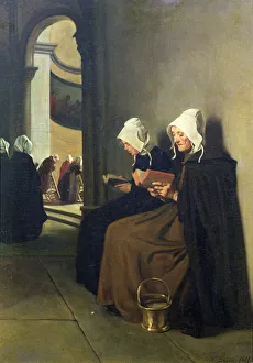 On the Pauper's Bench, Souvenir of Brittany, 1864 (oil on canvas) On the Pauper's Bench, Souvenir of Brittany, 1864 (oil on canvas)