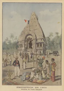 The Pavilion of French India at the Exposition Universelle of 1900 in Paris (colour litho The Pavilion of French India at the Exposition Universelle of 1900 in Paris (colour litho