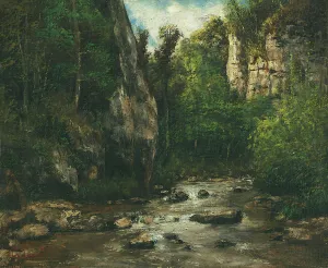 Impasto Gallery: Paysage proche de Puit Noir pres d Ornans, after 1872 (oil on canvas)