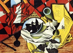 Images Dated 14th February 2013: Pears and Grapes on a Table; Poires et Raisins sur une Table, 1913 (oil on canvas)