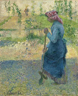 Third Class Gallery: Peasant Digging; Paysanne bechant, 1882 (oil on canvas)