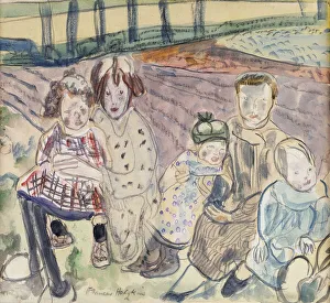 A Peasant Family, (watercolour and pencil on paper) A Peasant Family, (watercolour and pencil on paper)