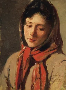 Peasant girl (Villainous woman), by Silvestro Lega (1826-1895) Peasant girl (Villainous woman), by Silvestro Lega (1826-1895)