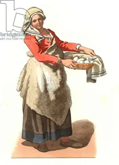 Peasant of Milan (Italy), 18th century, after an engraving by Francesco Londonio (1723-1783) Peasant of Milan (Italy), 18th century, after an engraving by Francesco Londonio (1723-1783)