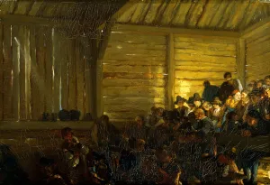 Peasant Theatre in the Tyrol, 1859 (oil on canvas) Peasant Theatre in the Tyrol, 1859 (oil on canvas)