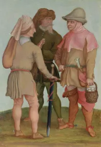 Three peasants, 16th or 17th century (oil on panel) Three peasants, 16th or 17th century (oil on panel)