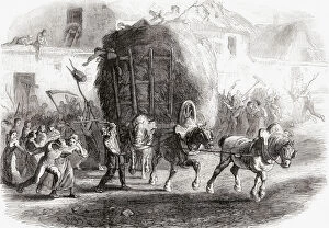 Peasants bringing in the hay, 19th century