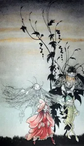Peaseblossom, cobweb, Moth, Mustardseed, the fairies who attended Titania in A Midsummer Peaseblossom, cobweb, Moth, Mustardseed, the fairies who attended Titania in A Midsummer