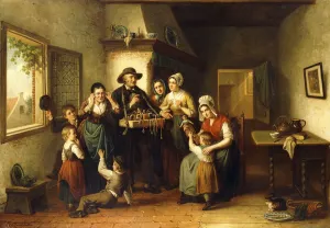 Peddler Gallery: The Peddlers Wares, (oil on canvas)