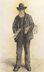 Peddler Gallery: The Pedlar (pencil & charcoal on paper)