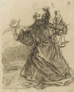 The Pen is Mightier than the Sword, 1819-28 (black chalk on paper) The Pen is Mightier than the Sword, 1819-28 (black chalk on paper)