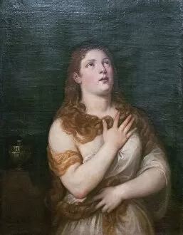 Saint Mary Magdalene Collection: Penitent Magdalen, (painting)