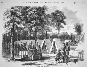 Pennsylvania soldiers voting at the Army of the James headquarters in September 1864 Pennsylvania soldiers voting at the Army of the James headquarters in September 1864