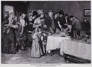 The people of Prussia donating their possessions to help fund a new war against Napoleon, 1813 (engraving) The people of Prussia donating their possessions to help fund a new war against Napoleon, 1813 (engraving)