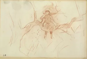 Perching in the Tree, 1889 (red chalk on paper) Perching in the Tree, 1889 (red chalk on paper)